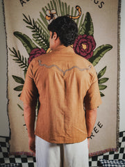 Temple Asymmetric Linen Shirt