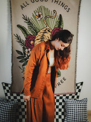 Ahi Linen Shirt & Prithvi Pants (Unisex Coord Set)