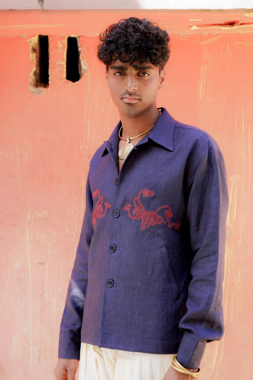 "Neelraag" Linen Over Shirt