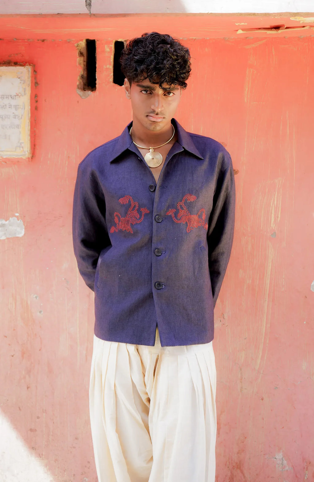 "Neelraag" Linen Over Shirt