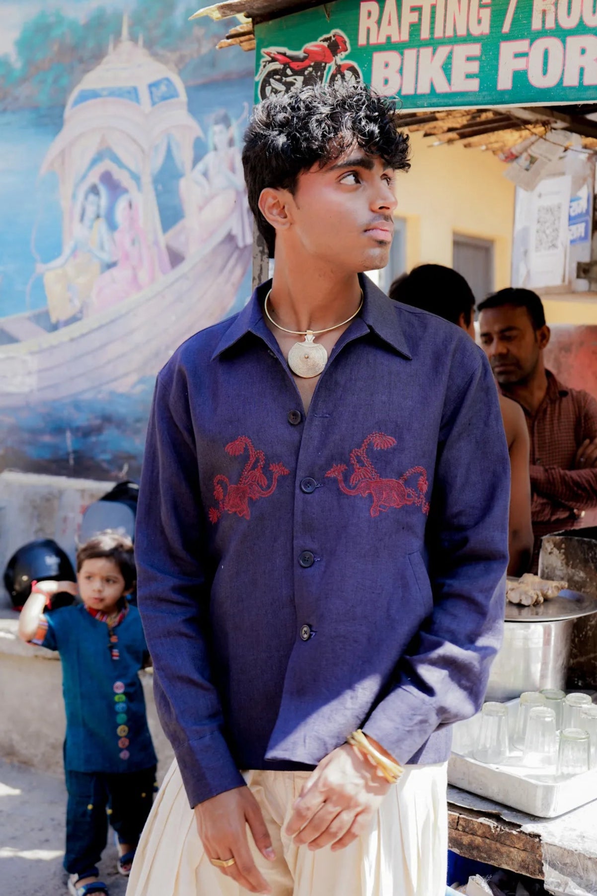 "Neelraag" Linen Over Shirt