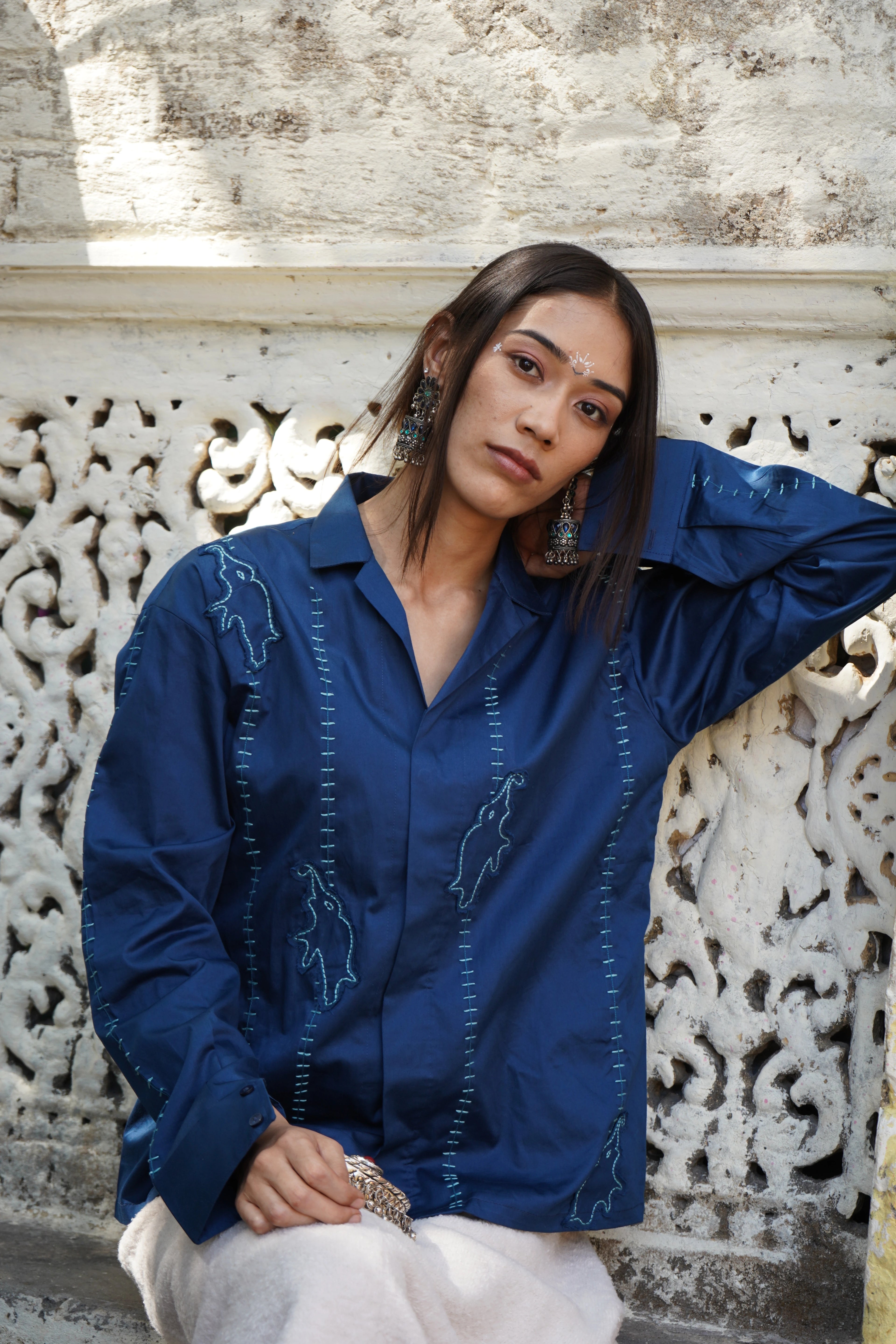 "Gajra" Applique Shirt