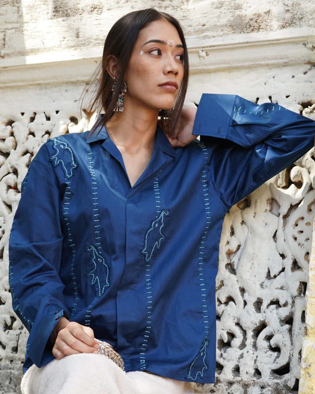 "Gajra" Applique Shirt