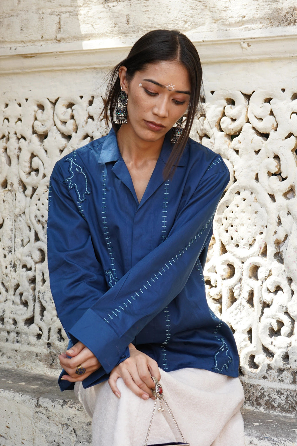 "Gajra" Applique Shirt