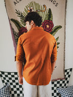 Upcycled Patchwork Linen Shirt