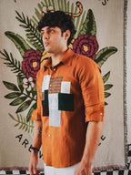 Upcycled Patchwork Linen Shirt