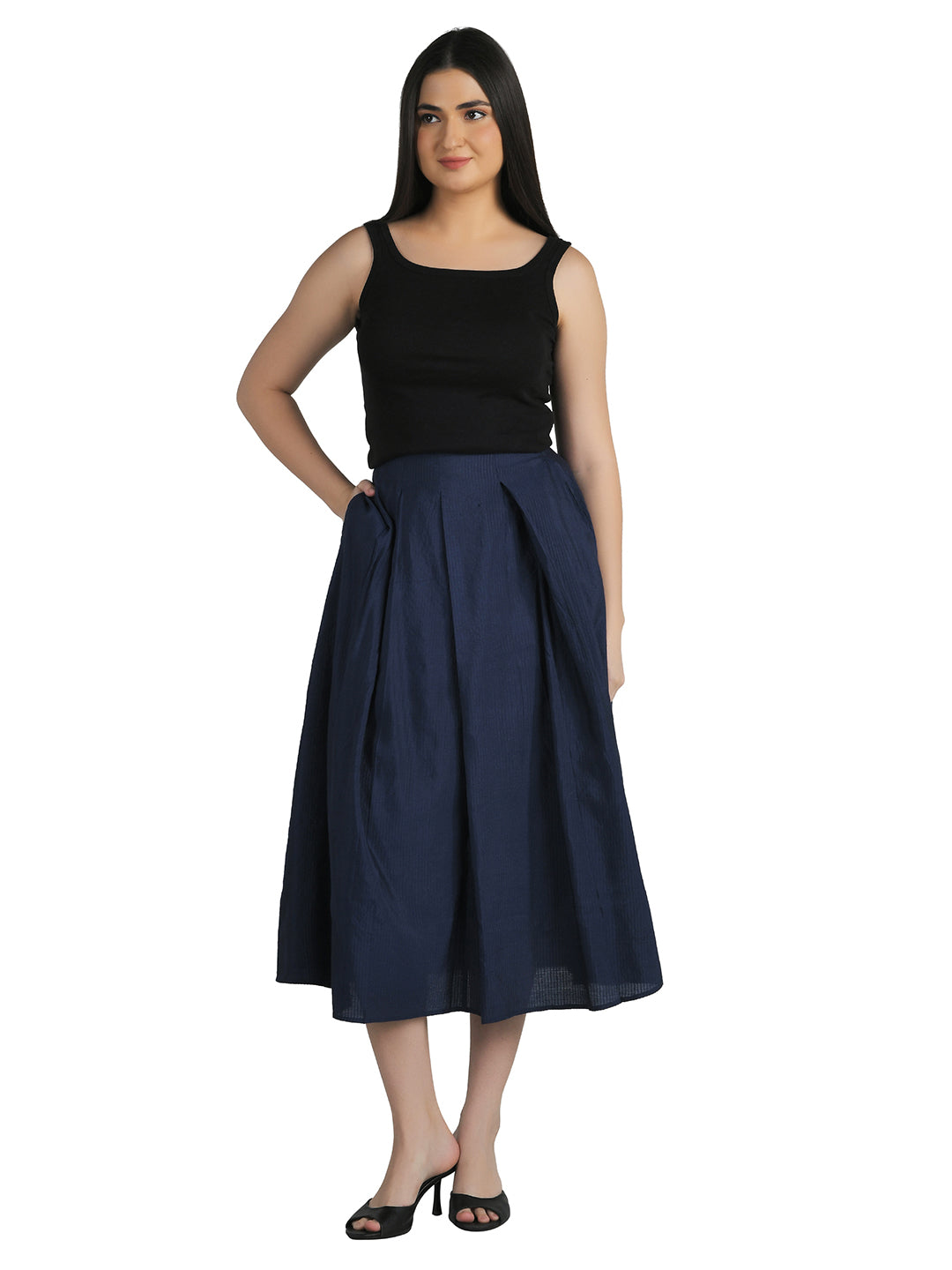 Box Pleated  Skirt
