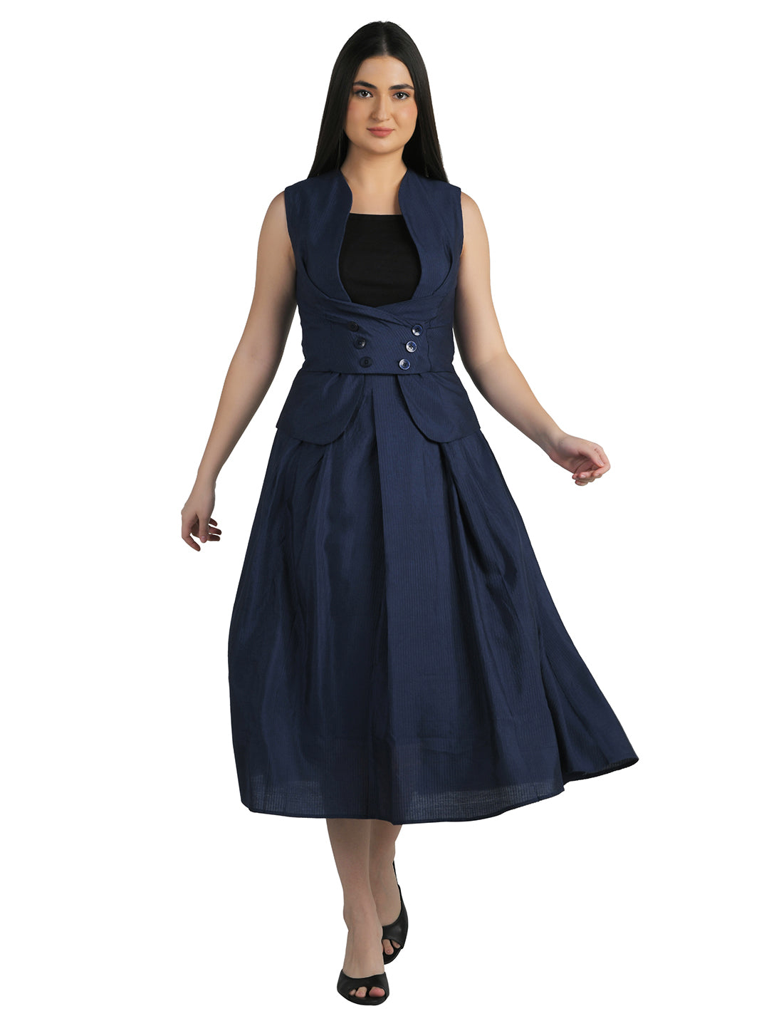 Empire Coordset Waistcoat & Pleated Skirt