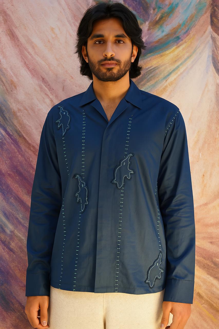 "Gajra" Applique Shirt