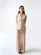Seashell Noil Silk Coordinated Set