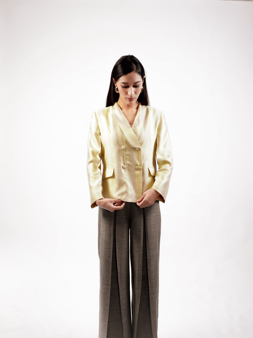Pathani Silk Blazer(Dark)