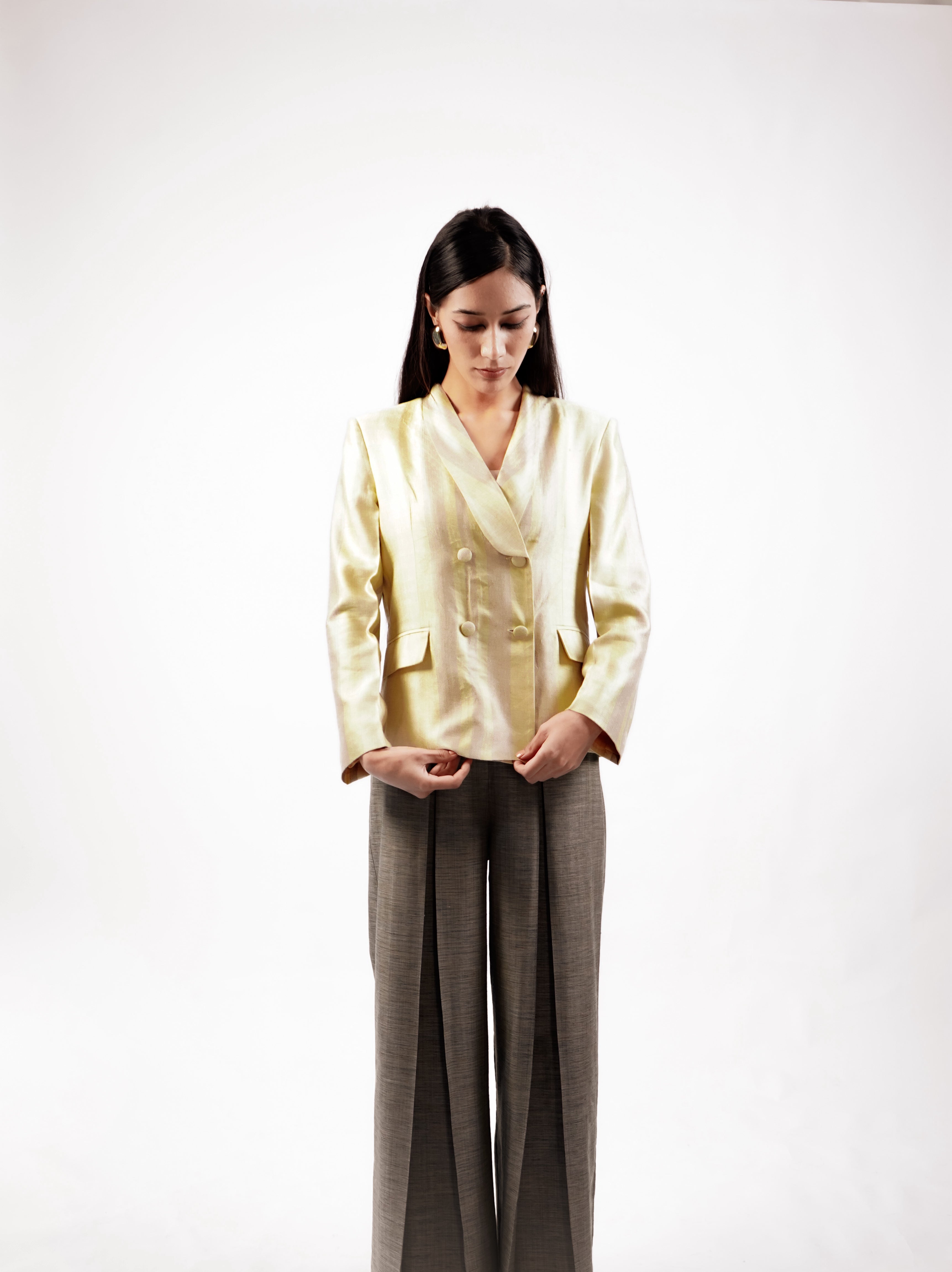 Pathani Silk Blazer(Dark)