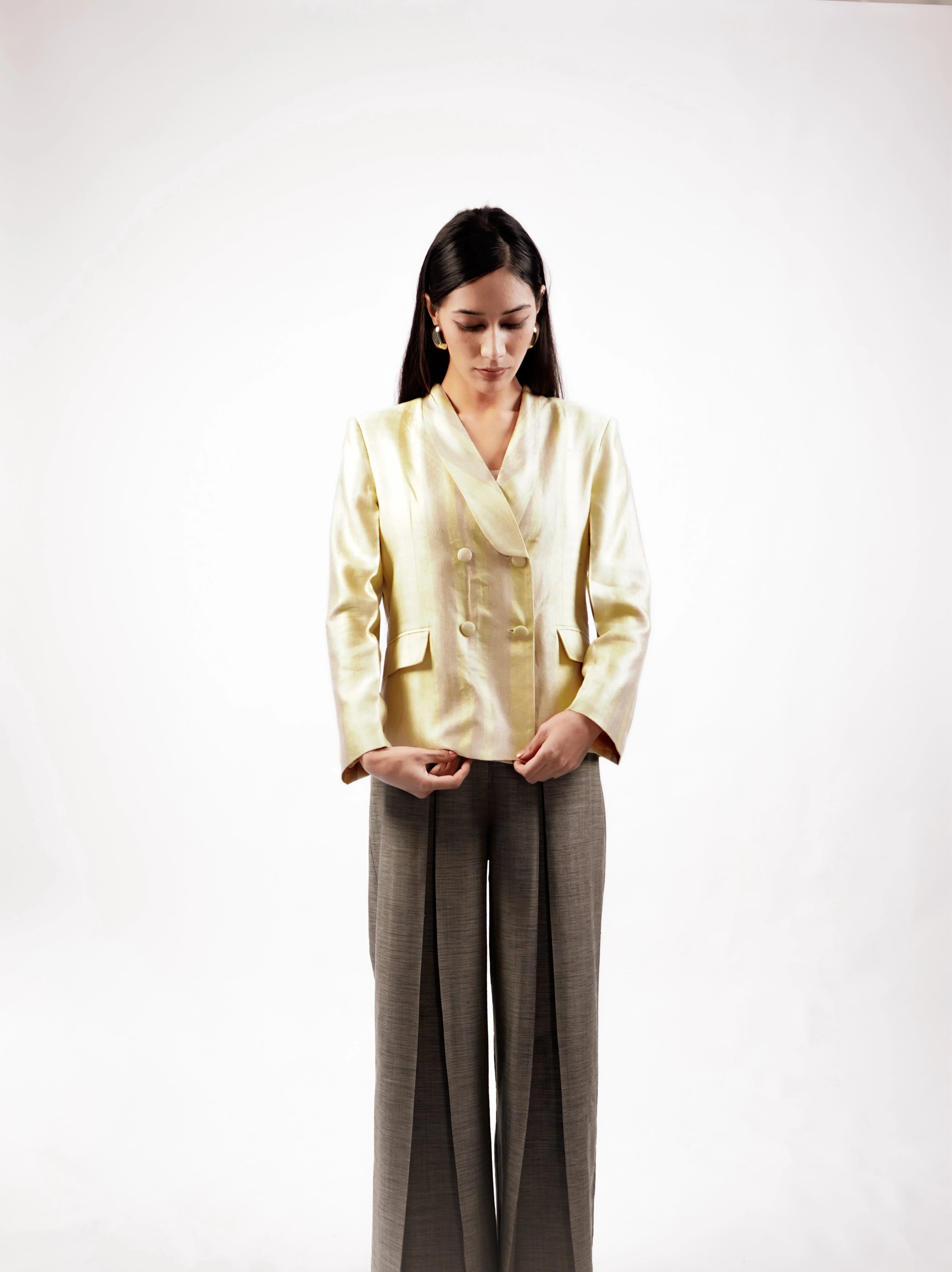 Pathani Silk Blazer(Dark)