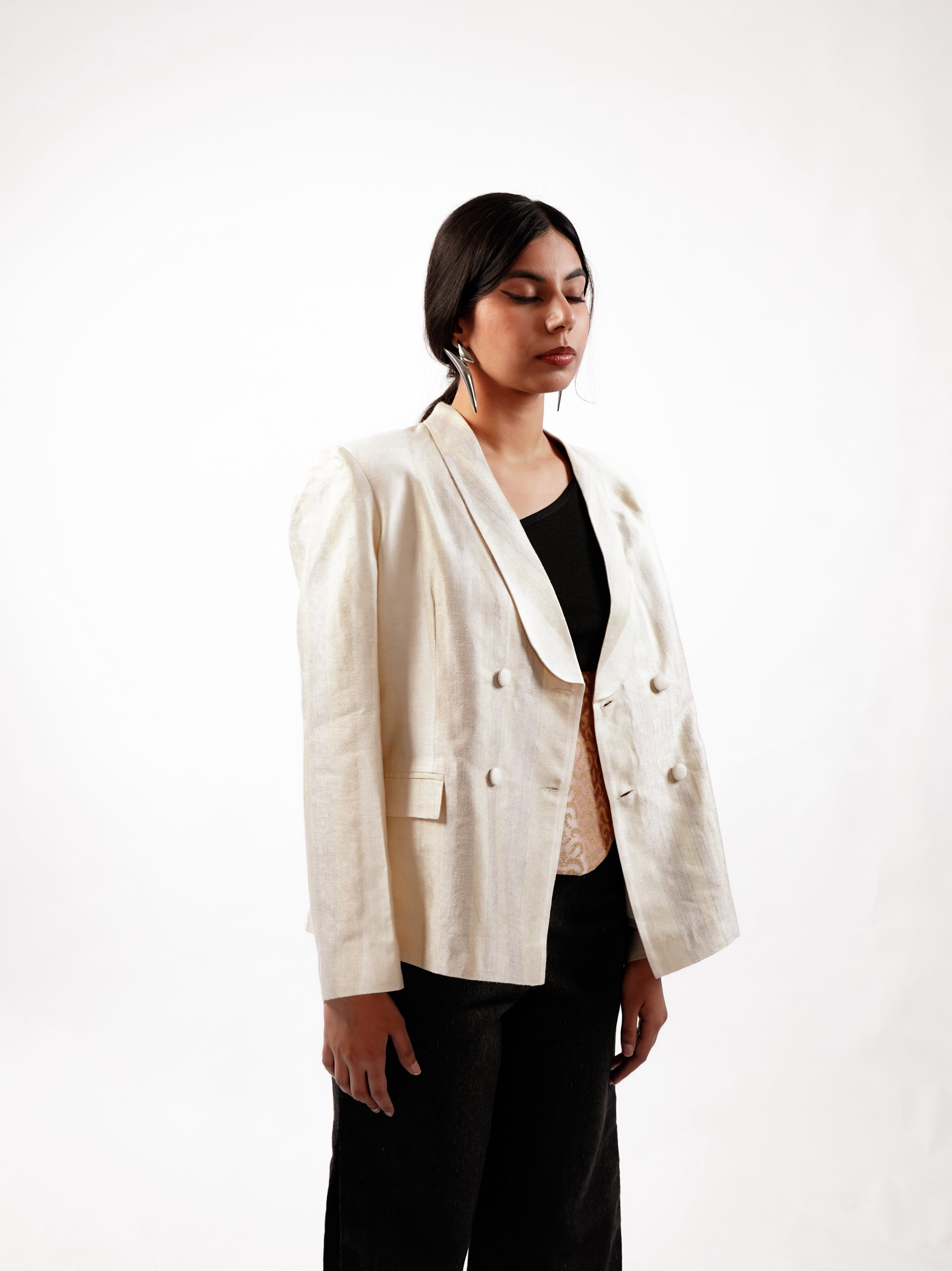 Pathani Silk Blazer(Light)