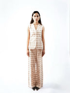 Seashell Noil Silk Coordinated Set