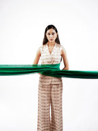 Seashell Noil Silk Coordinated Set