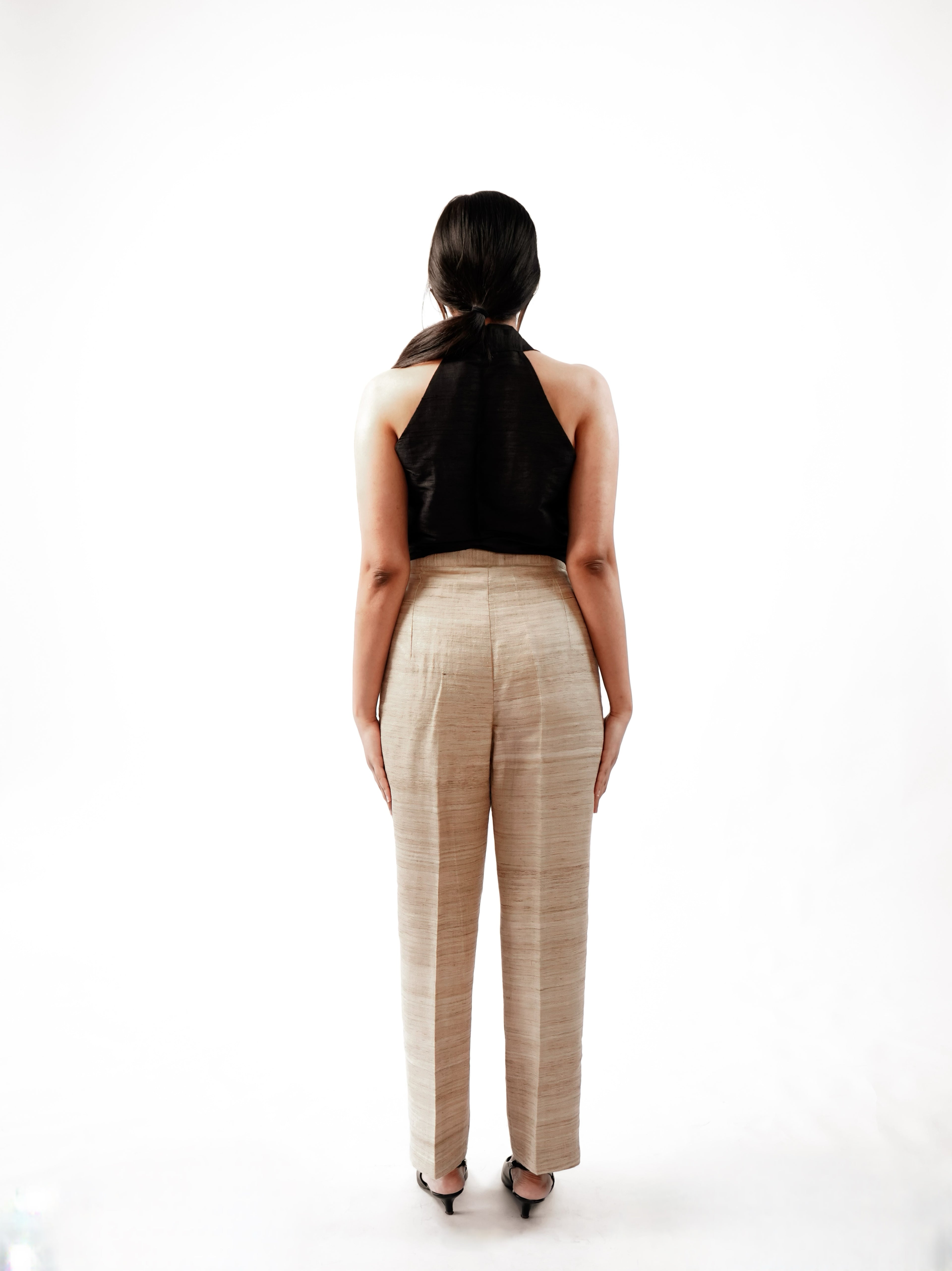 Khadi Silk  Tapered Trousers